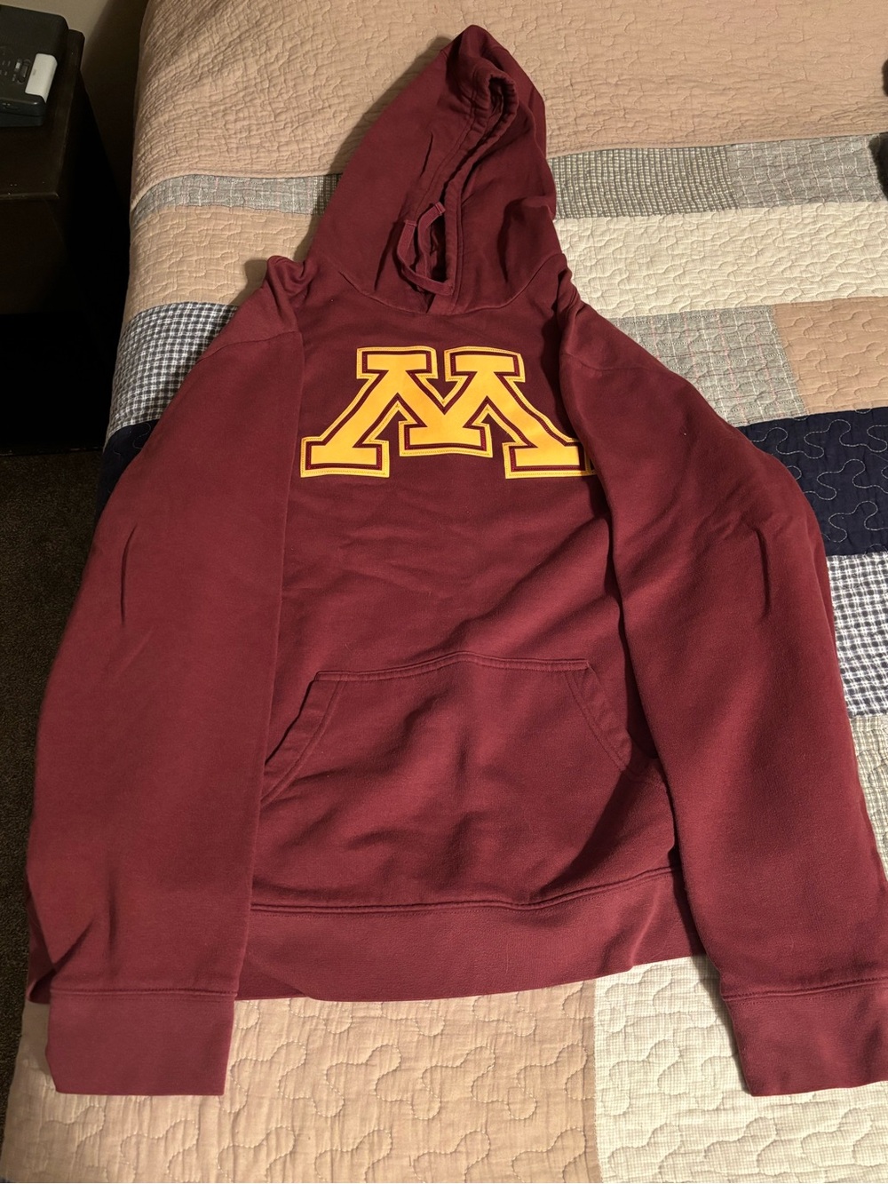 Fanatics Maroon Hooded Sweatshirt with Gold 'M' Logo
